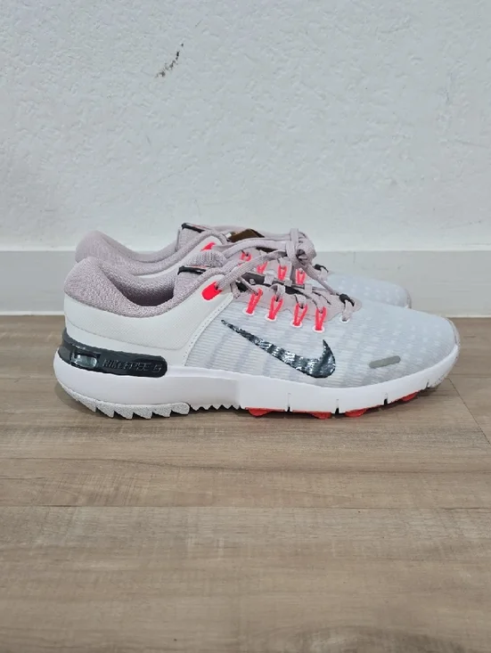 Nike Women’s Athletic Shoes - Light Gray with Pink Accents - Picture 2 of 5